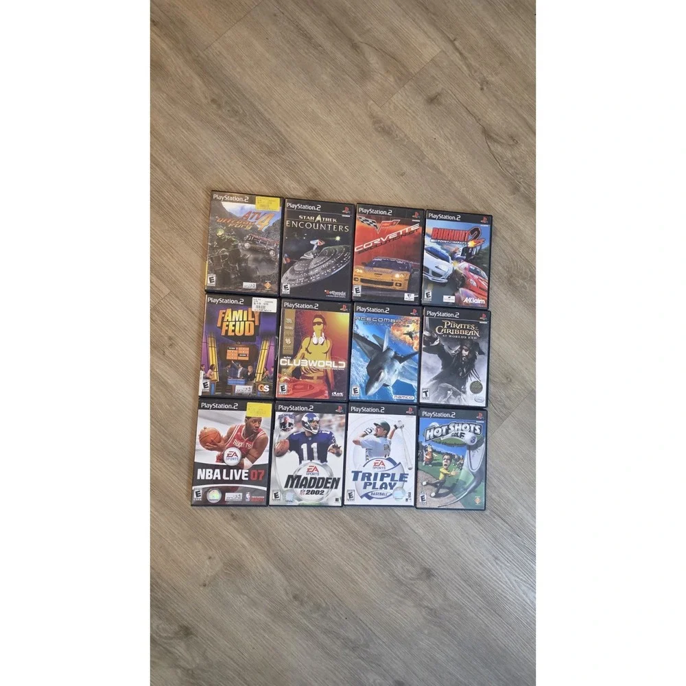 Set of 12 games for PlayStation 2